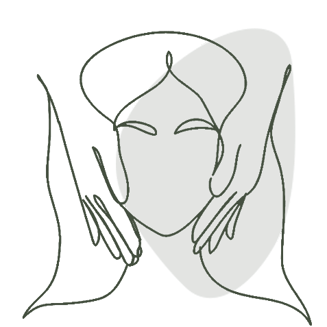 Line icon representing beauty treatments for special occasions
